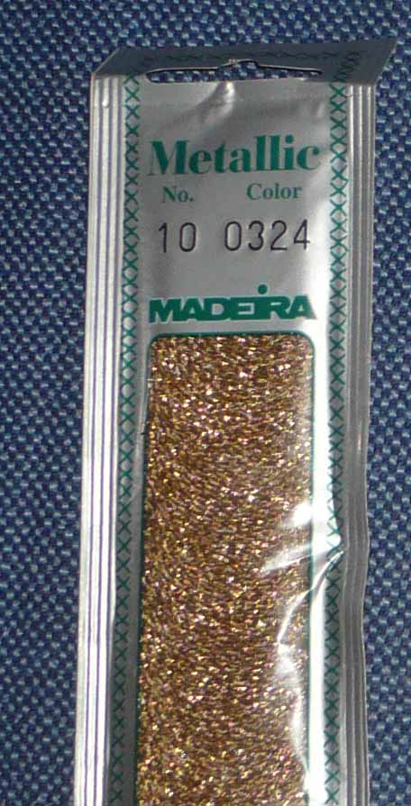 Madeira Metallic Nr.  10 Color 0324 gold