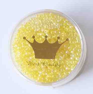 Rocailles 2 mm 15 gramm gelb - Knorr pradell