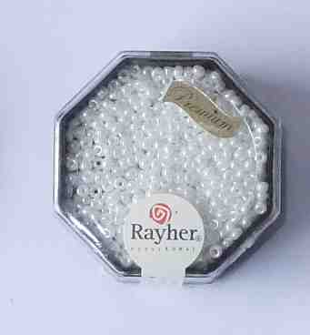 Rocailles 2,2 mm 8 gramm  opak gelstert- Rayher