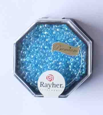 Rocailles 2,2 mm 8 gramm Transparent Rainbow- Rayher