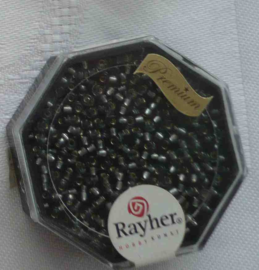 Rayher Rocailles mit Silbereinzug 2,2 mm