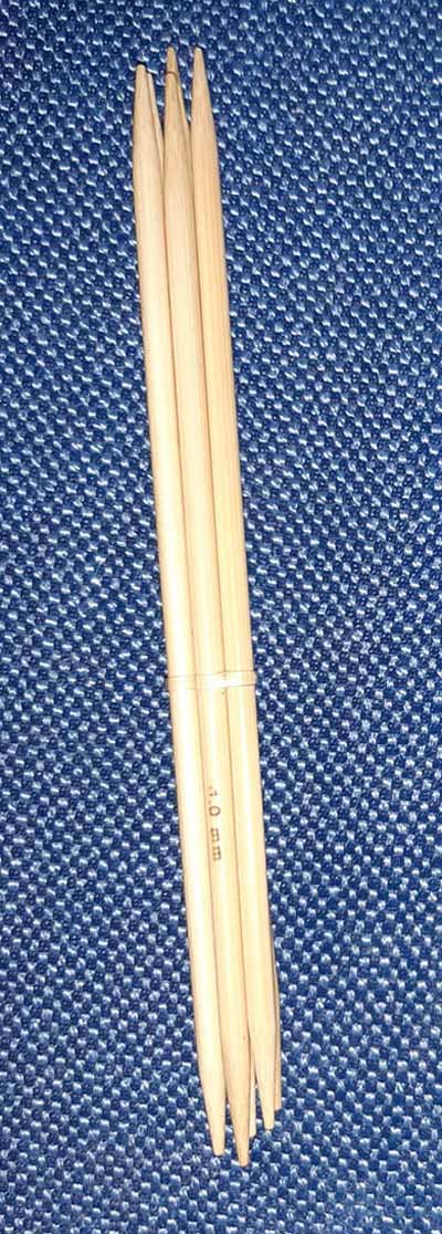 Nadelspiel 4,0 mm x 15 cm Holz