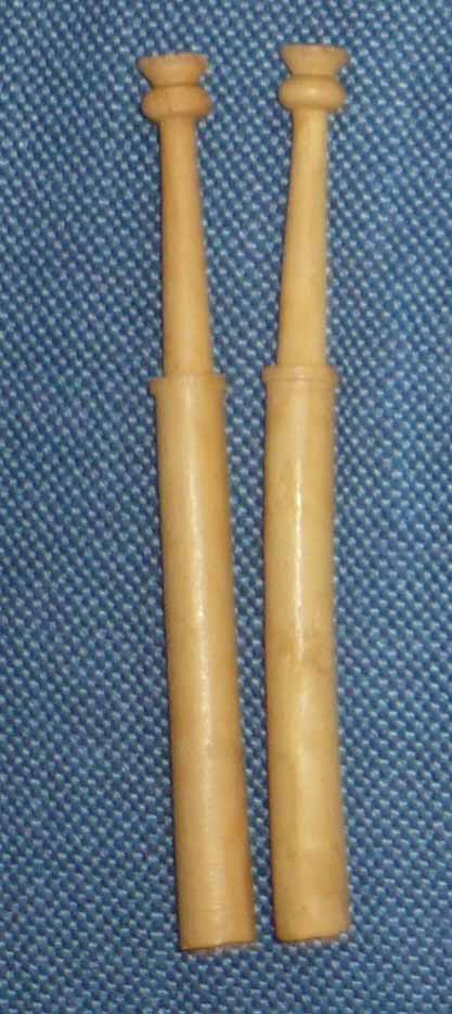 Paar spanische Palmholzklppel ca 14 cm