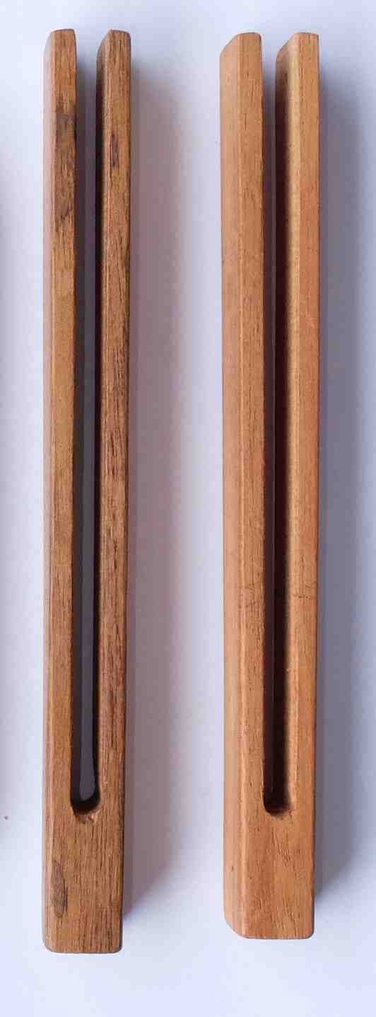 Set 2 Klppelhalter aus Holz ca 19 cm lang