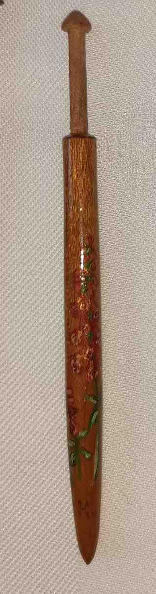 Honitonklppel ca 9,9 cm lang bemalt "Fingerhut"