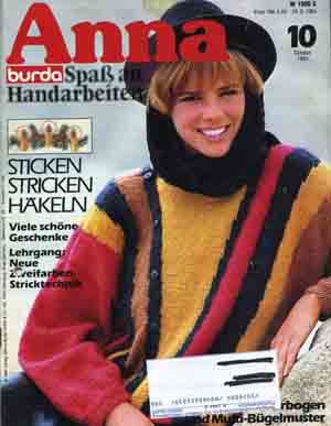 Anna 1984 Oktober Lehrgang: Neue Zweifarben-Stricktechnik