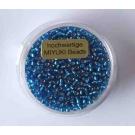 MIYUKI Perlen 2,2 mm 12 Gramm silverlined turquoise