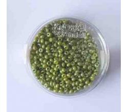 Rocailles 2,5 mm 13 gramm Perlmutt oliv- Knorr pradell